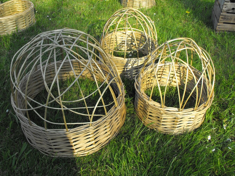 Panier De Poubelle En Osier Véritable Avec Couvercle à Dôme - Fran's Wicker HAC25 - Neuf